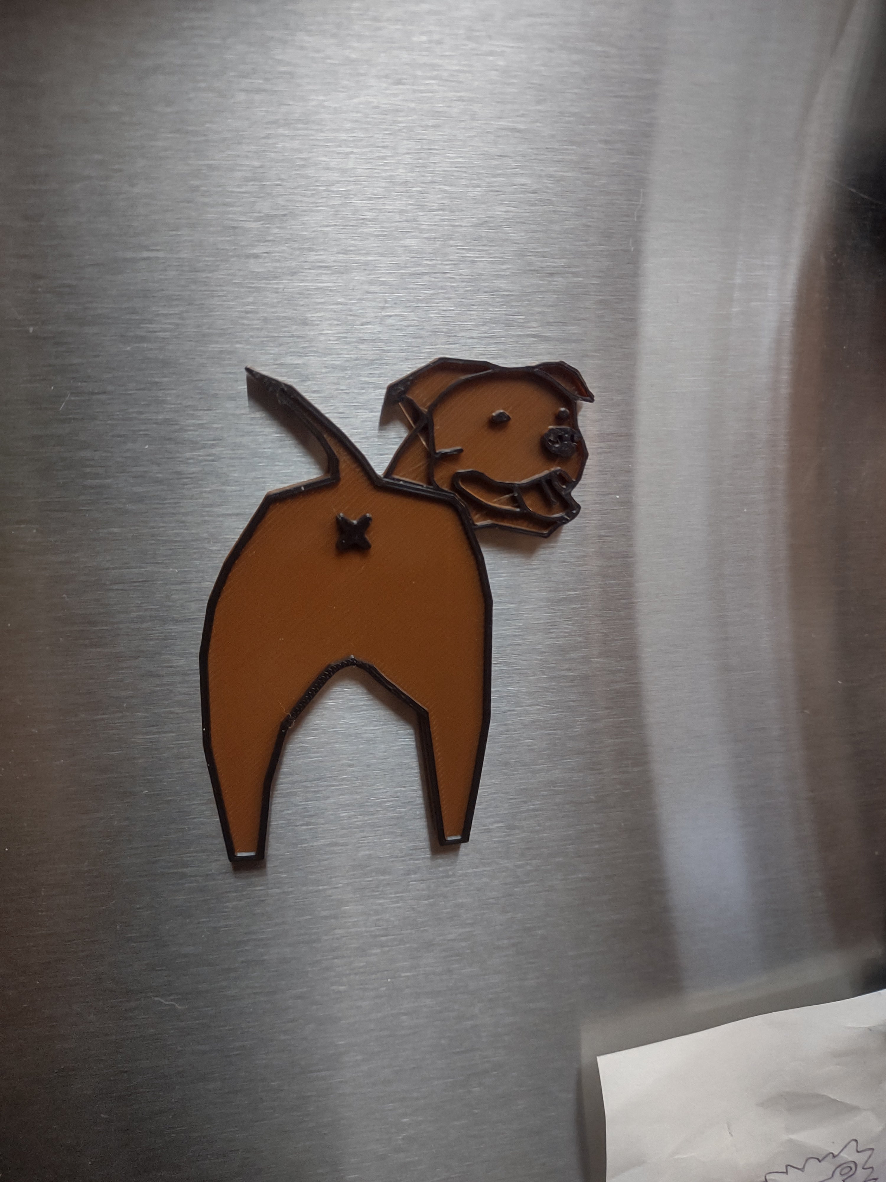 Pitbull Fridge Magnet