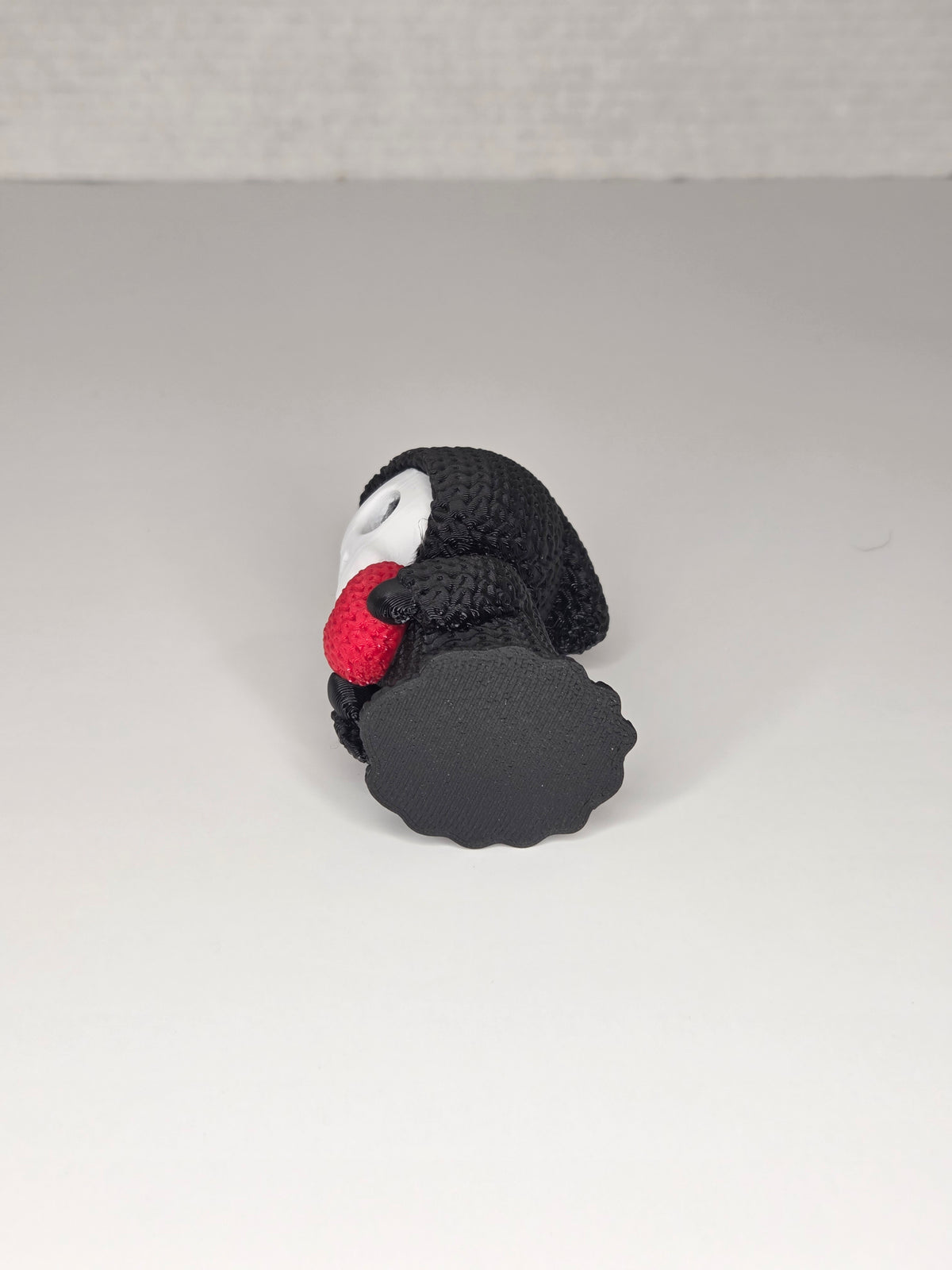 Grim Reaper Holding Heart | Cute Knitted Texture Figurine