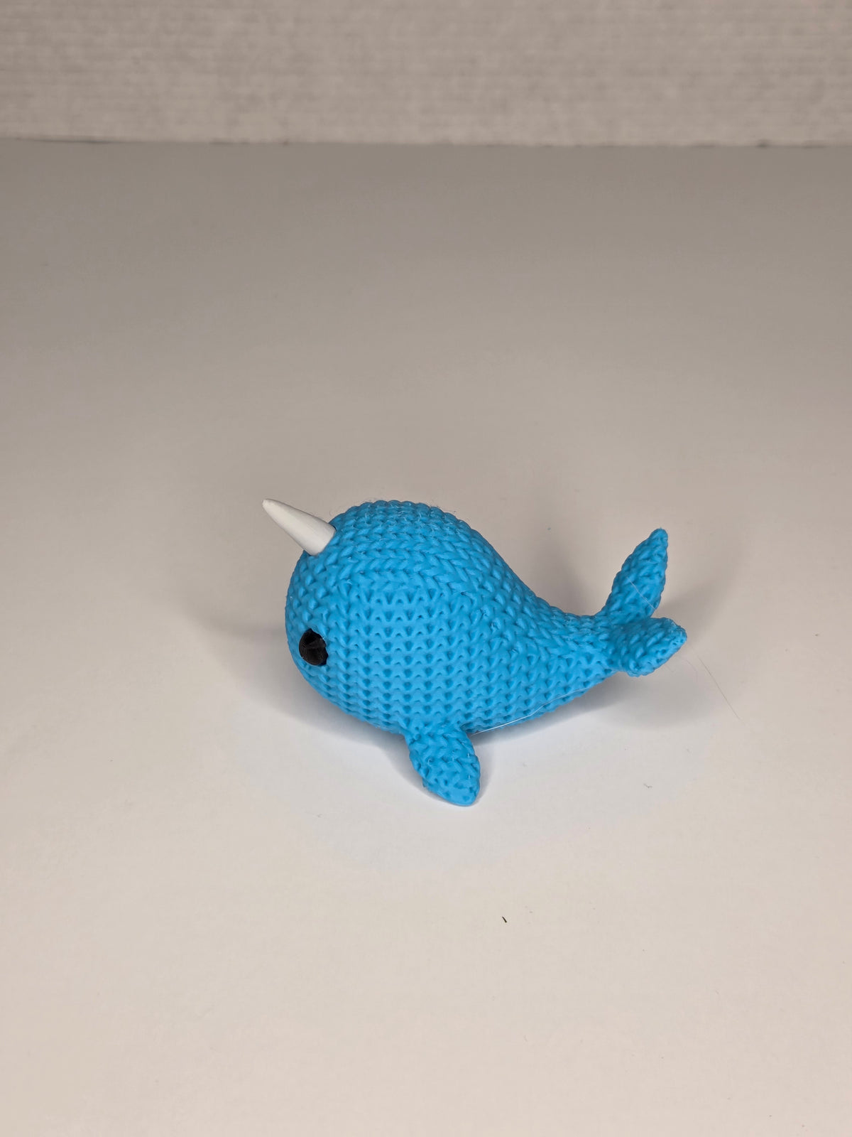 Narwhal Whale | Cute Knitted Texture Figurine