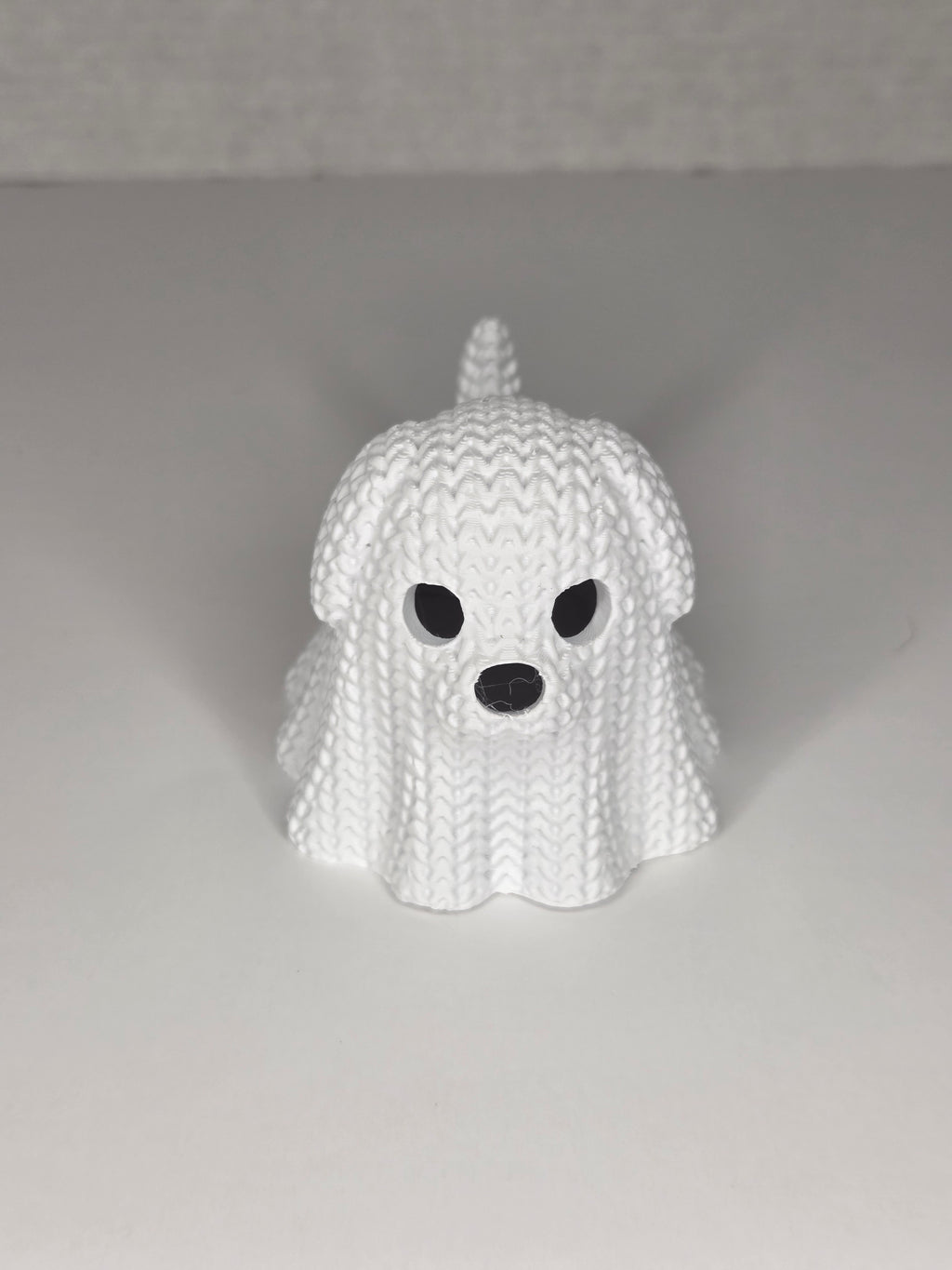 Knitted Texture Dog Ghost (Tea Light Cover)