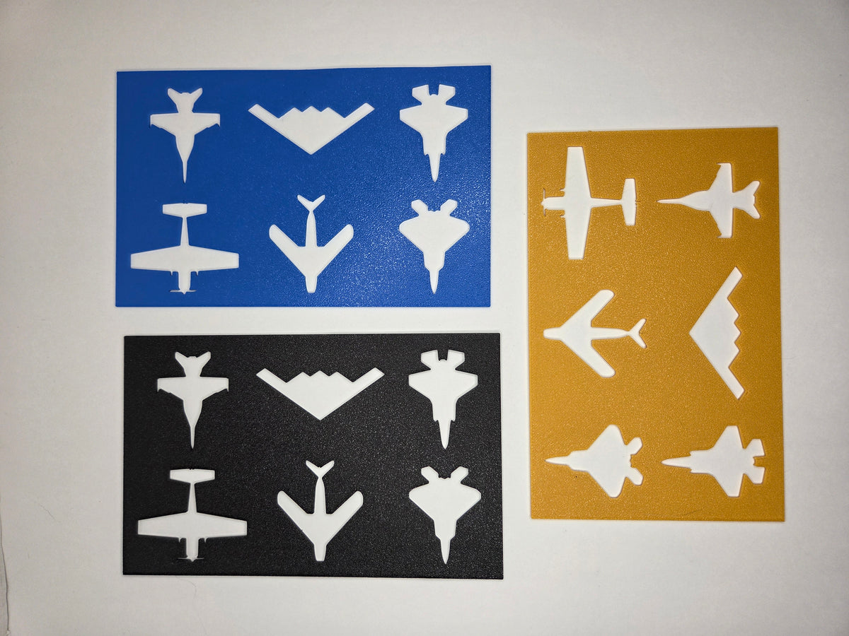 Airplane Drawing Stencil