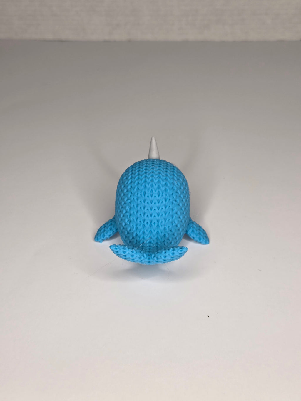 Narwhal Whale | Cute Knitted Texture Figurine
