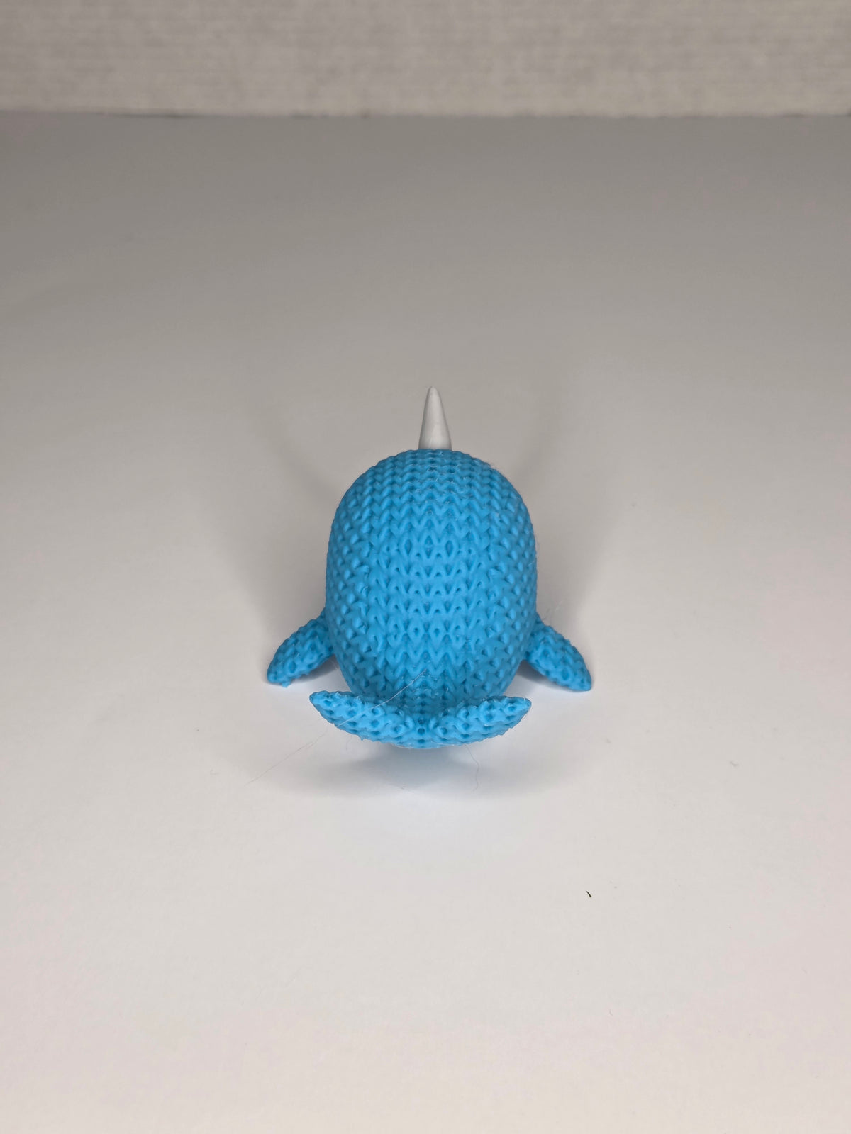 Narwhal Whale | Cute Knitted Texture Figurine