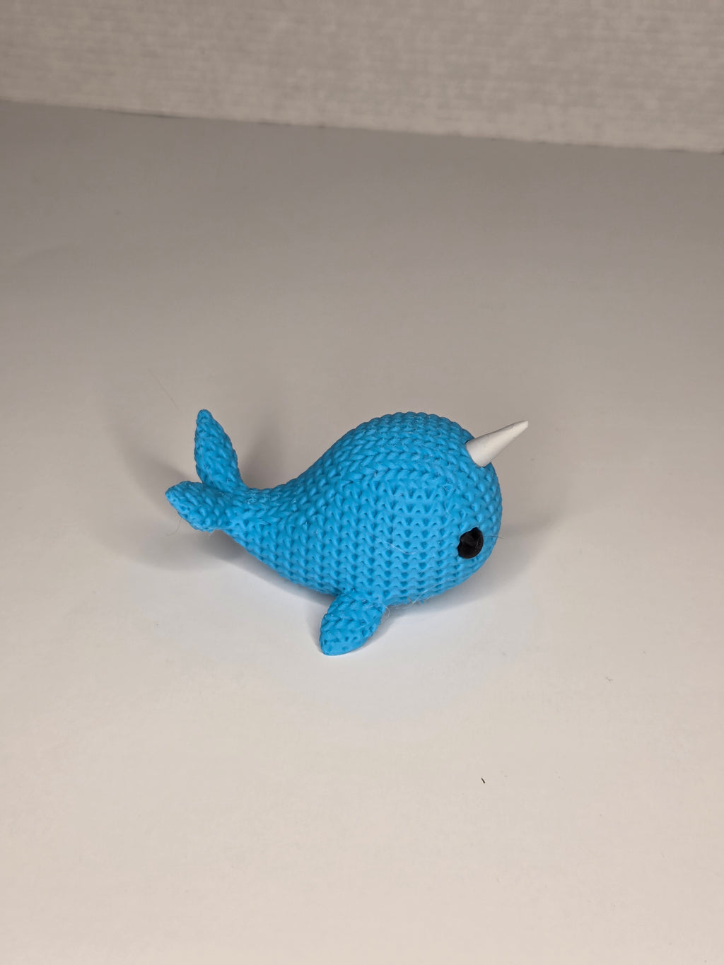 Narwhal Whale | Cute Knitted Texture Figurine