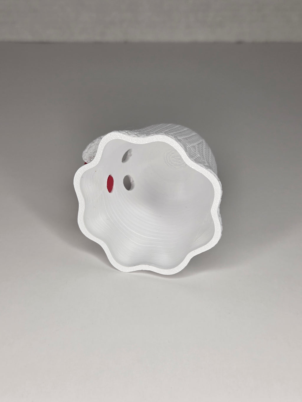 Knitted Valentine's Ghost (Tea Light Cover)