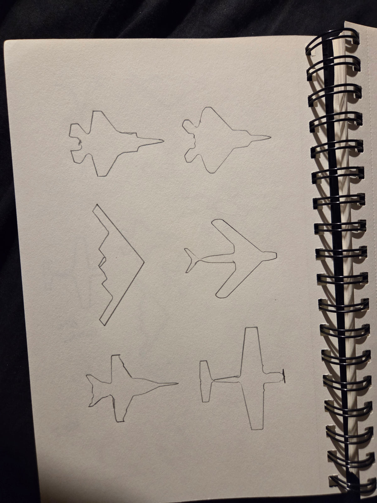 Airplane Drawing Stencil