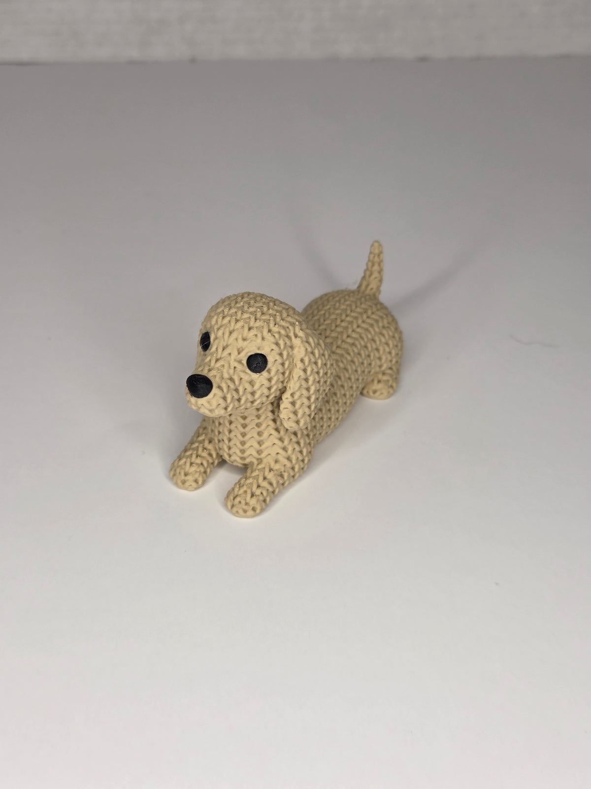 Dachshund | Cute Knitted Texture Figurine