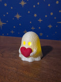 Knitted Valentine's Ghost (Tea Light Cover)