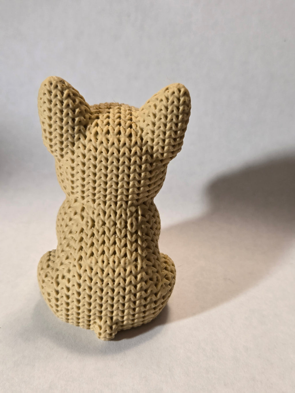 French Bulldog Knitted Texture Figurine
