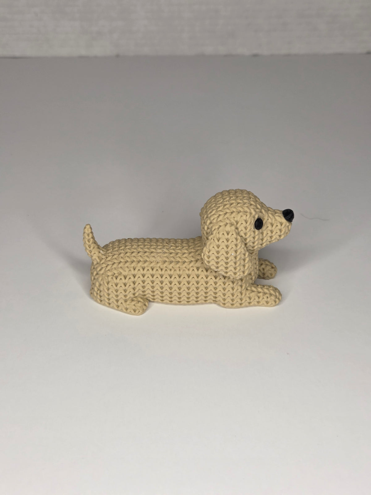 Dachshund | Cute Knitted Texture Figurine