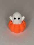 Ghost in Pumpkin, Knitted Texture
